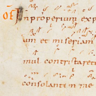 Handschrift des Offertoriums vom Palmsonntag