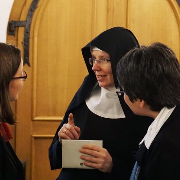 Schwester Lydia am Tag ihrer Silberprofess