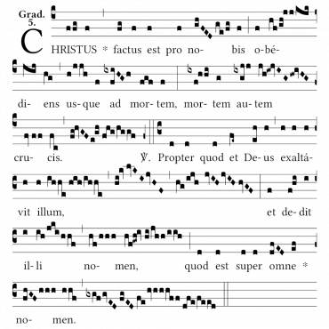 Notation Christus factus est