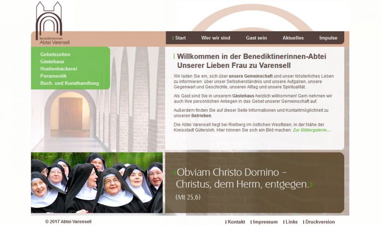 Unsere Website von 2010 bis 2017