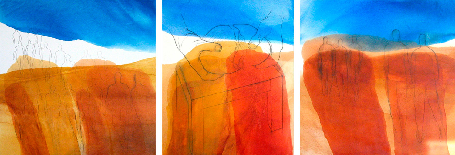 „Emmaus-Triptychon“ (Autobahn-Kapelle Hegau)